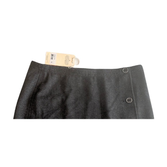 PrAna Nicky Wool-Blend Charcoal Gray Mini Skirt Size 12 - Picture 2 of 7